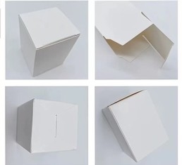 주문 제작된 작은 평범한 재생지 선물 상자 하얀 10x10x7 케이크 상자