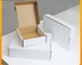 15x15x5cm 미생물에 의해 분해된 파상지 박스 평범한 하얀 접이 용지 박스